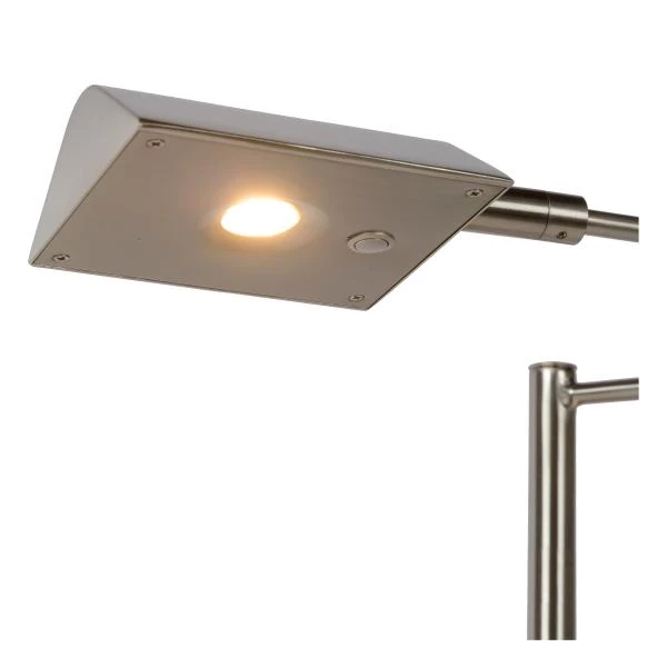 Lucide NUVOLA - Lámpara de escritorio - Ø 20 cm - LED Regul. - 1x9W 3000K - Cromo mate - DETAIL 5